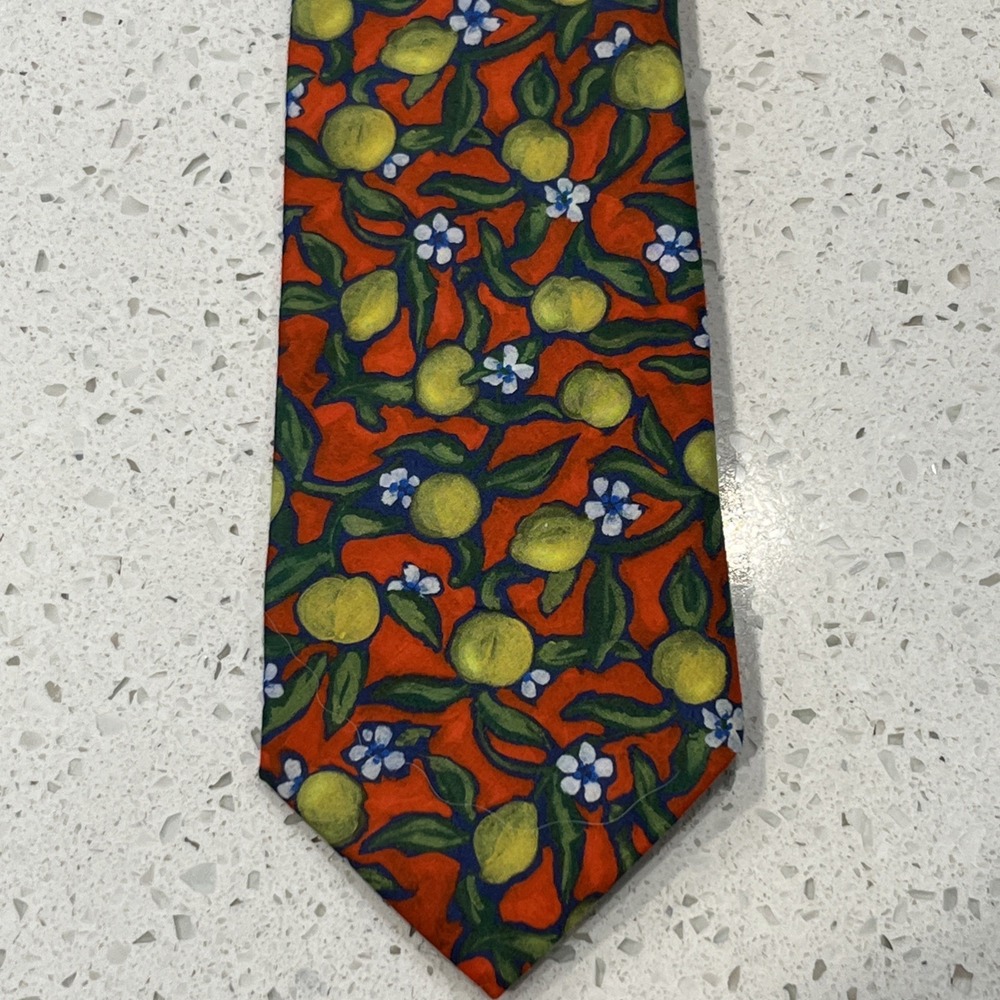 J.Crew Liberty Fabric Cotton Floral Print Multi Floral Mens Tie